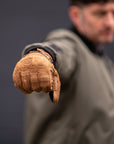 Motorcycle Glove Protective Reaper Leather Brown