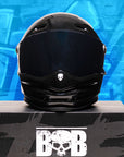 Motorcycle Helmet Reaper Black Fiberglass | DOT & ECE